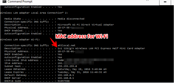 Pcmacaddress
