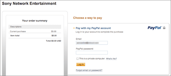 Psn Paypal Payment