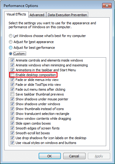 Performance Options