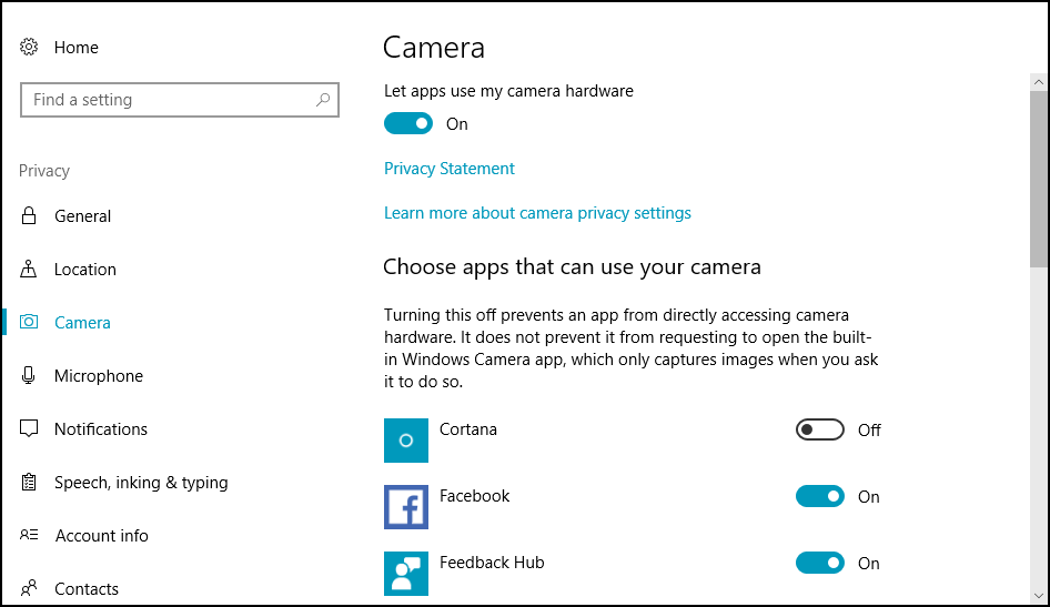 Permissions Settings
