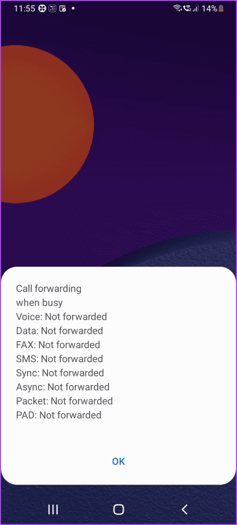 USSD codes for call fowarding
