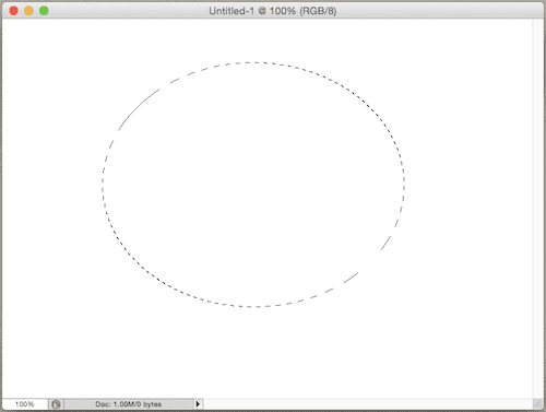 Photoshop Marquee Tools Elliptical