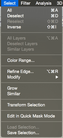 Photoshop Save Selection Option