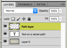 Photoshop Text Vector Path Layer
