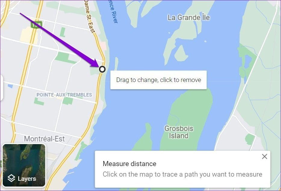 Pick Start Point in Google Maps