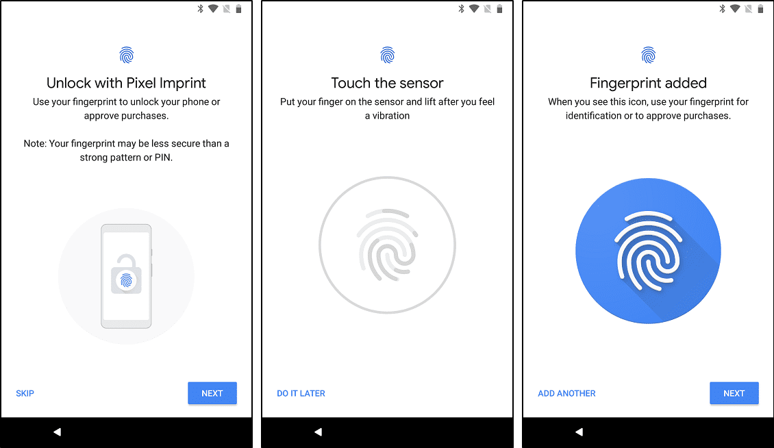 Pixel2 Fingerprint