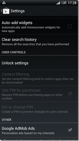 Play Store Secure Pin 9
