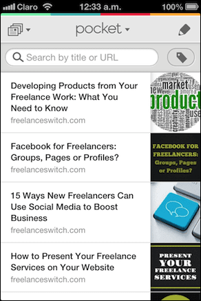 Pocket Article List