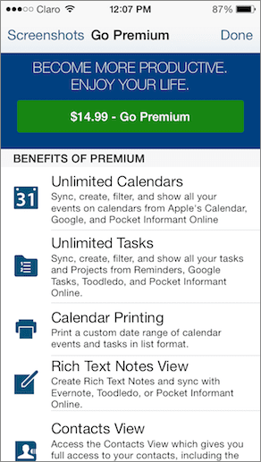 Pocket Informant Premium