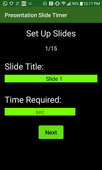 Presentation Slide Timer Set Up Slides 1