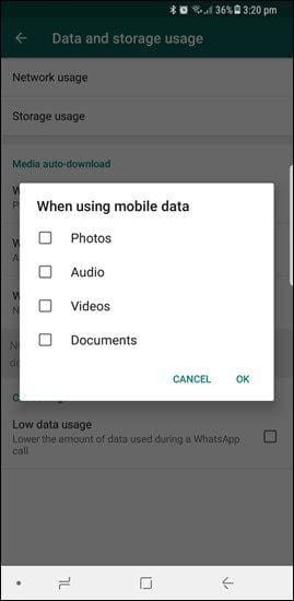 Prevent Whatsapp Media Auto Download 3