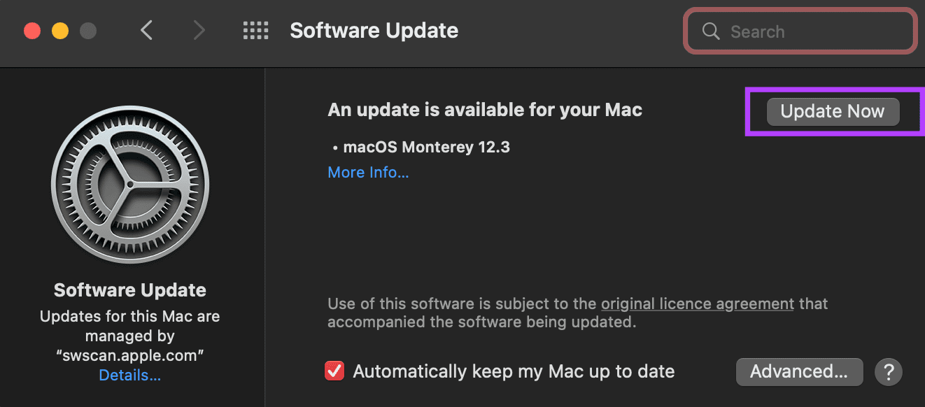 Update macos to fix preview