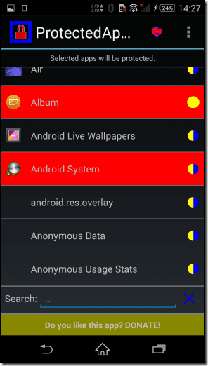 Protected Apps Android 3
