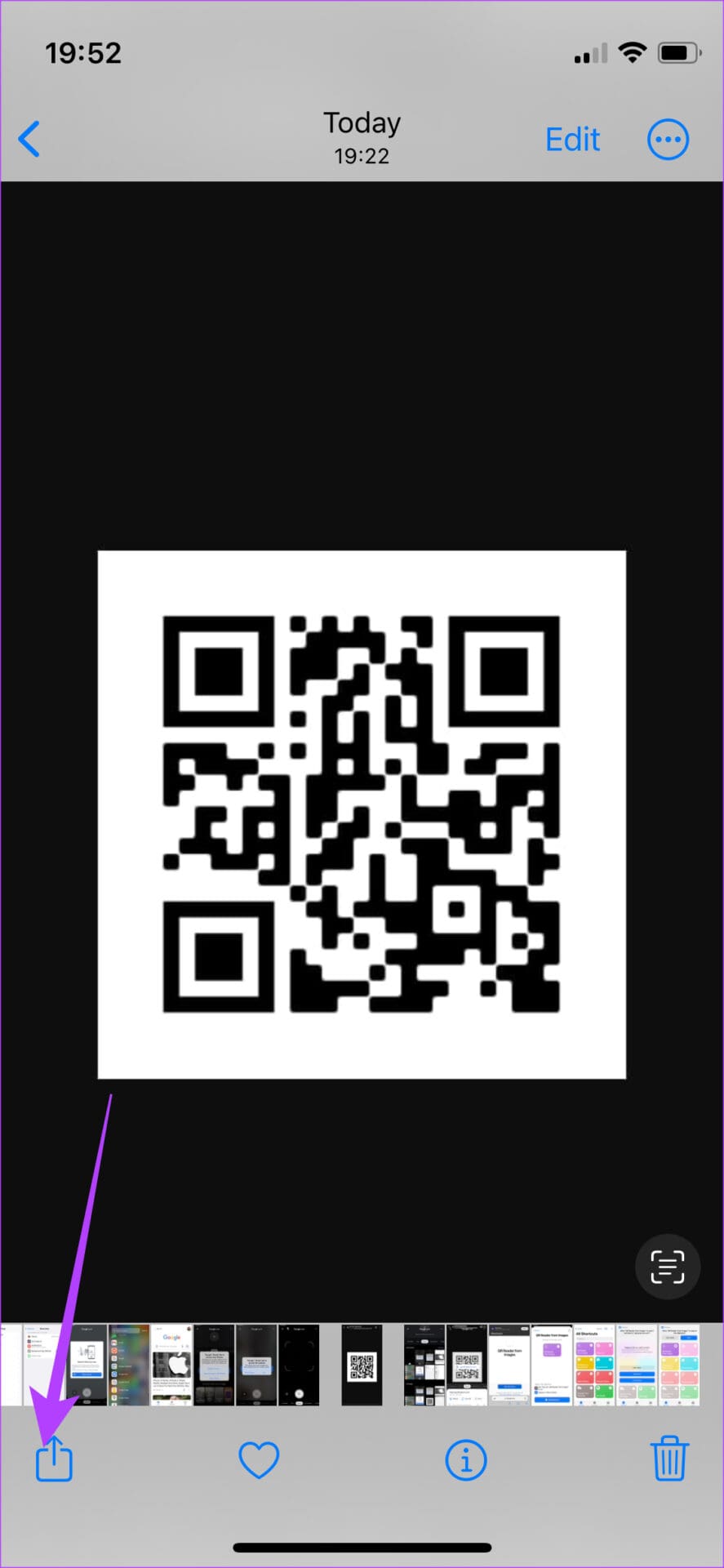 share button in the image