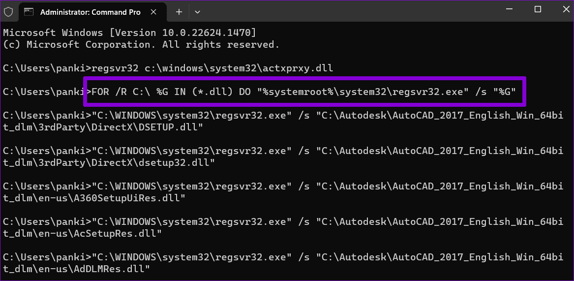 Re-Register DLL Files in Windows