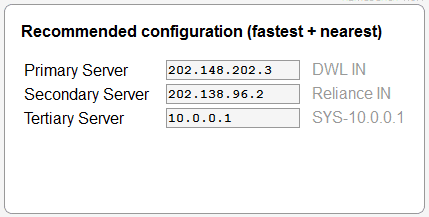 Recommended Config