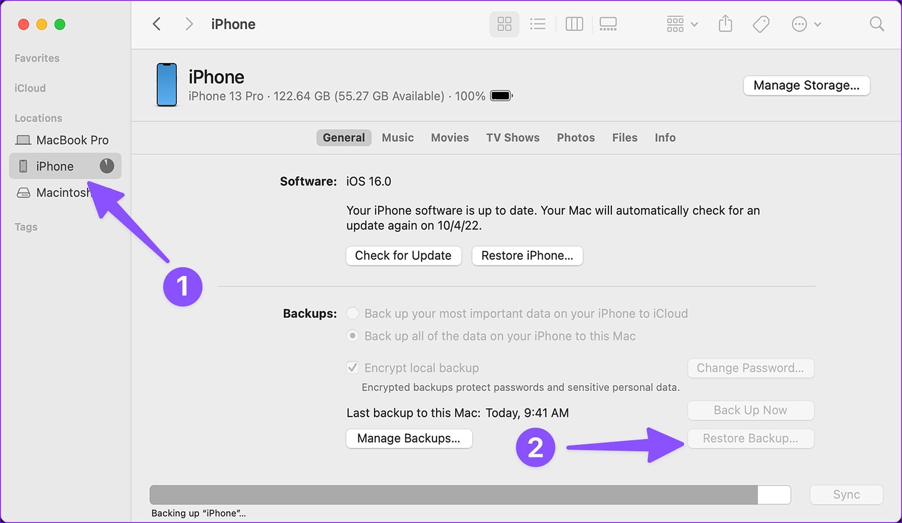 recover deleted photo from Finder