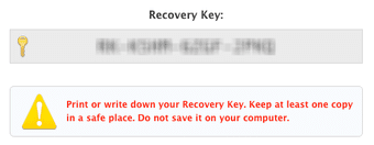 Recovery Key