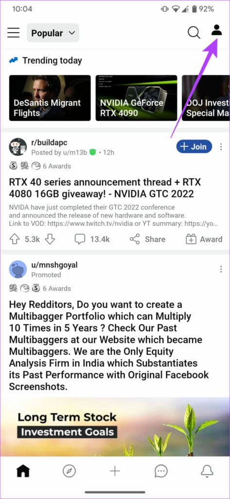 reddit app on android