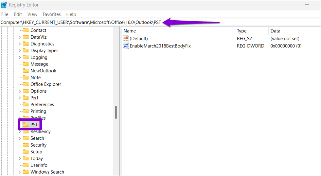 Registry Editor