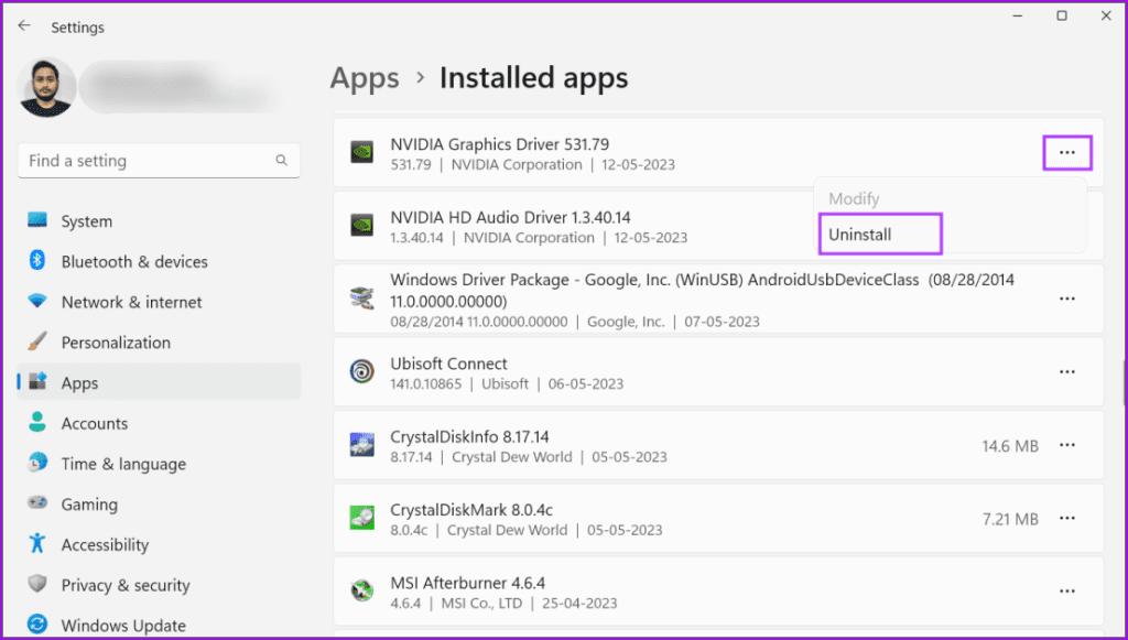 Reinstall GPU Driver