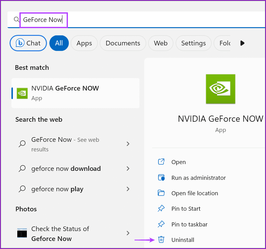 start menu