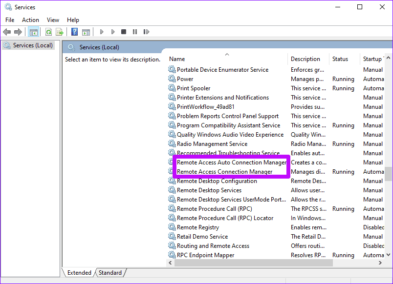 Remote Access Connection Manager