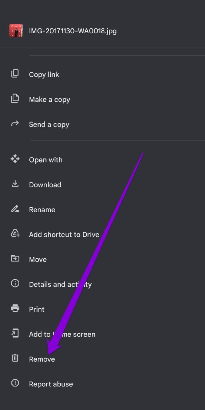 Remove File from Google Drive