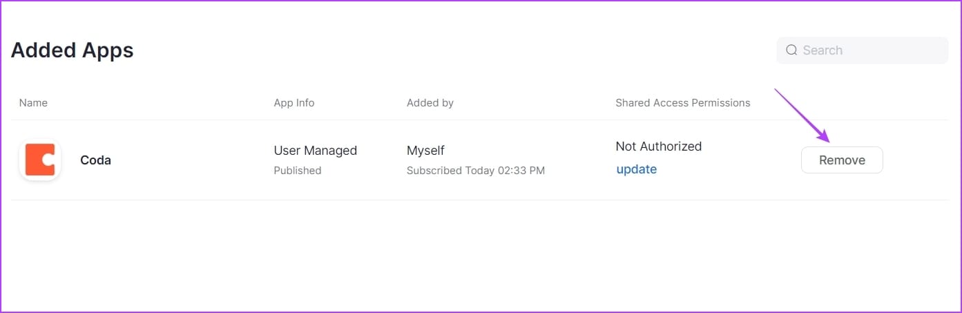 Remove option of Zoom Marketplace