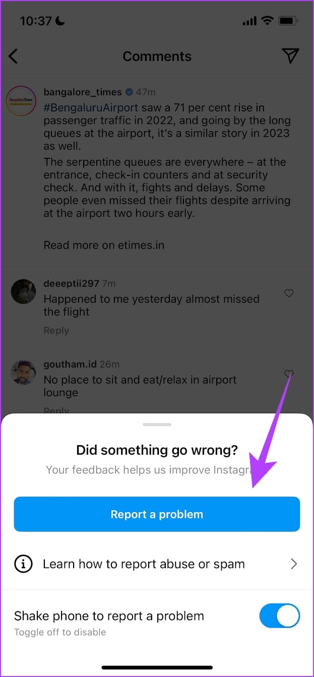 Report a Problem
