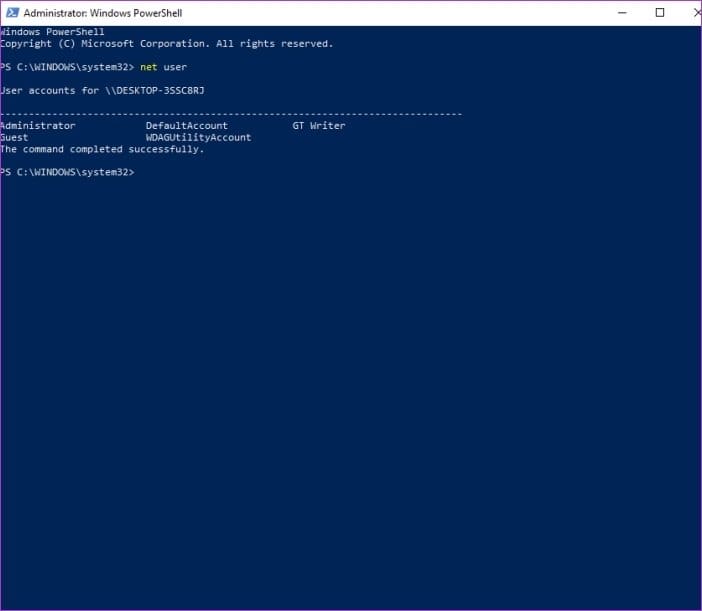 Reset Admin Password Windows 10 9
