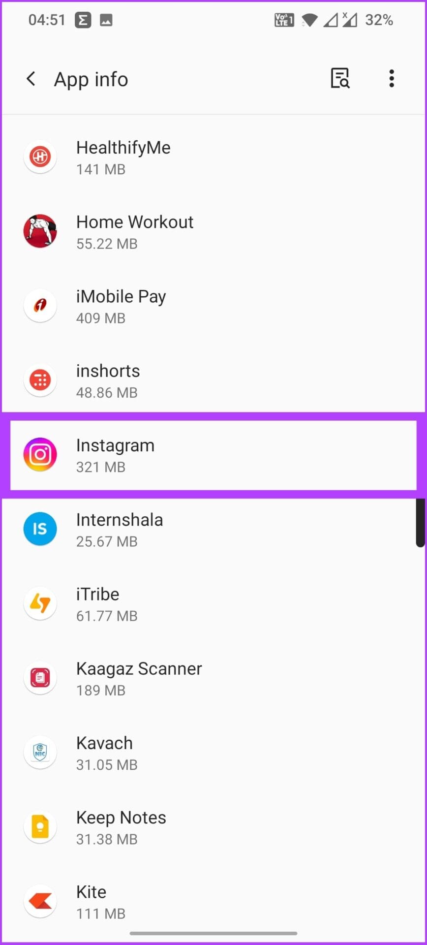 select Instagram