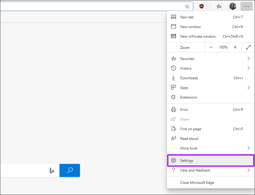 Reset Microsoft Edge Chromium 1