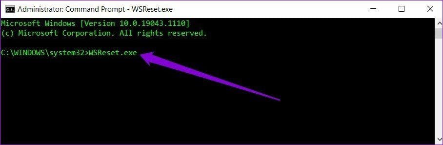 Reset Microsoft Store Process