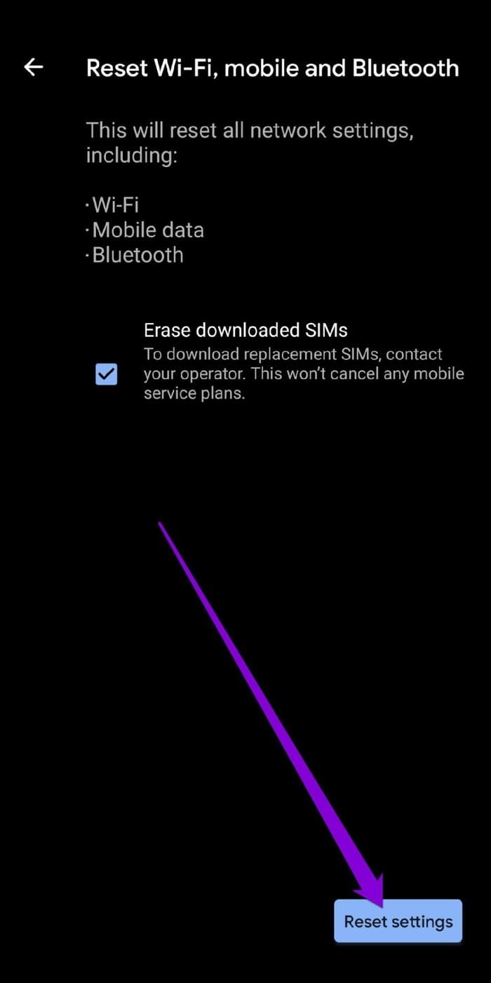Reset Network Adapter on Android