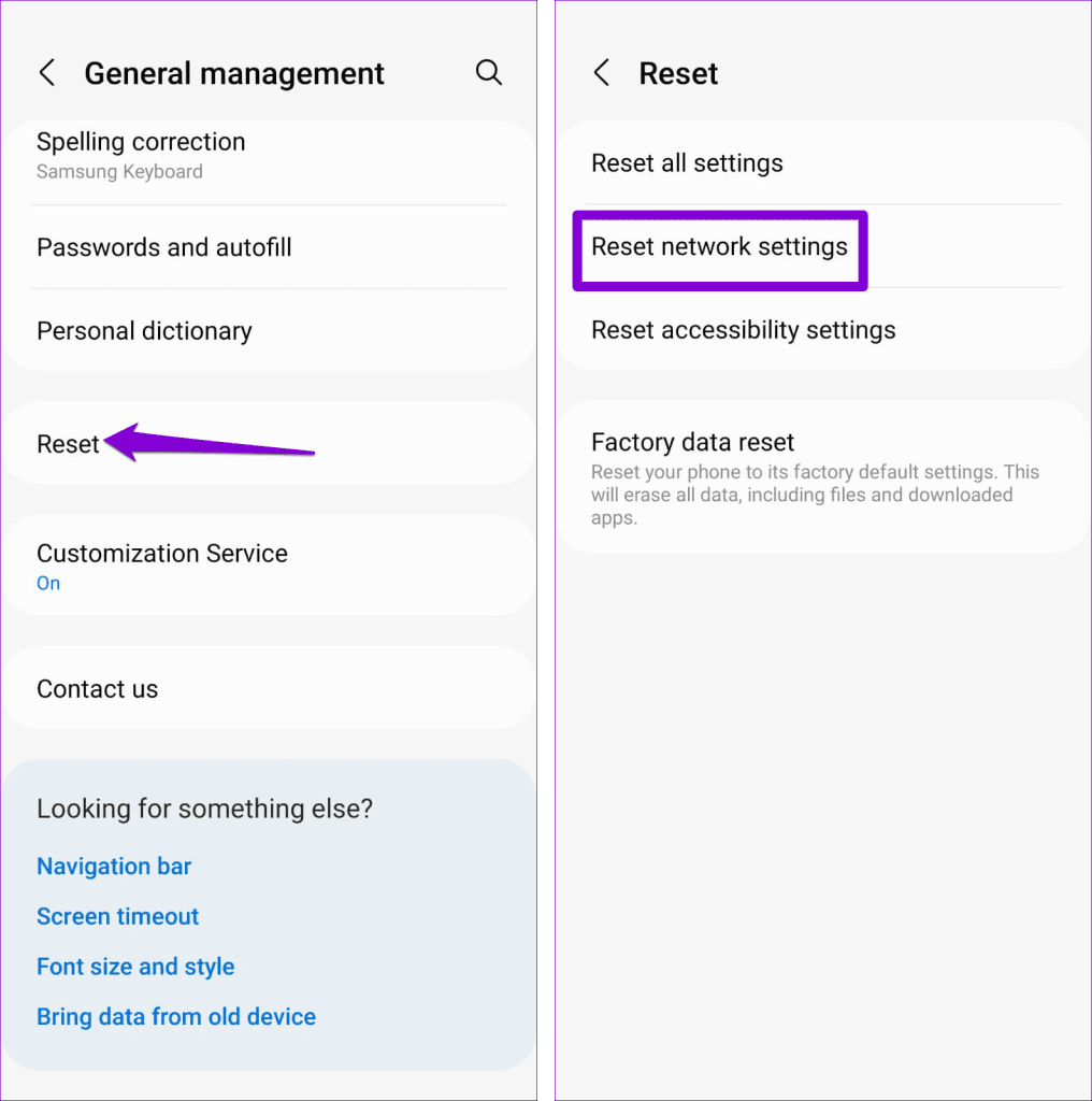 Reset Network Settings on Android
