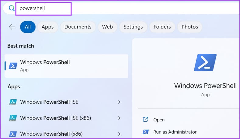reset settings app powershell