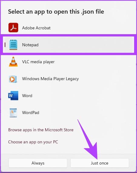 app to open JSON file