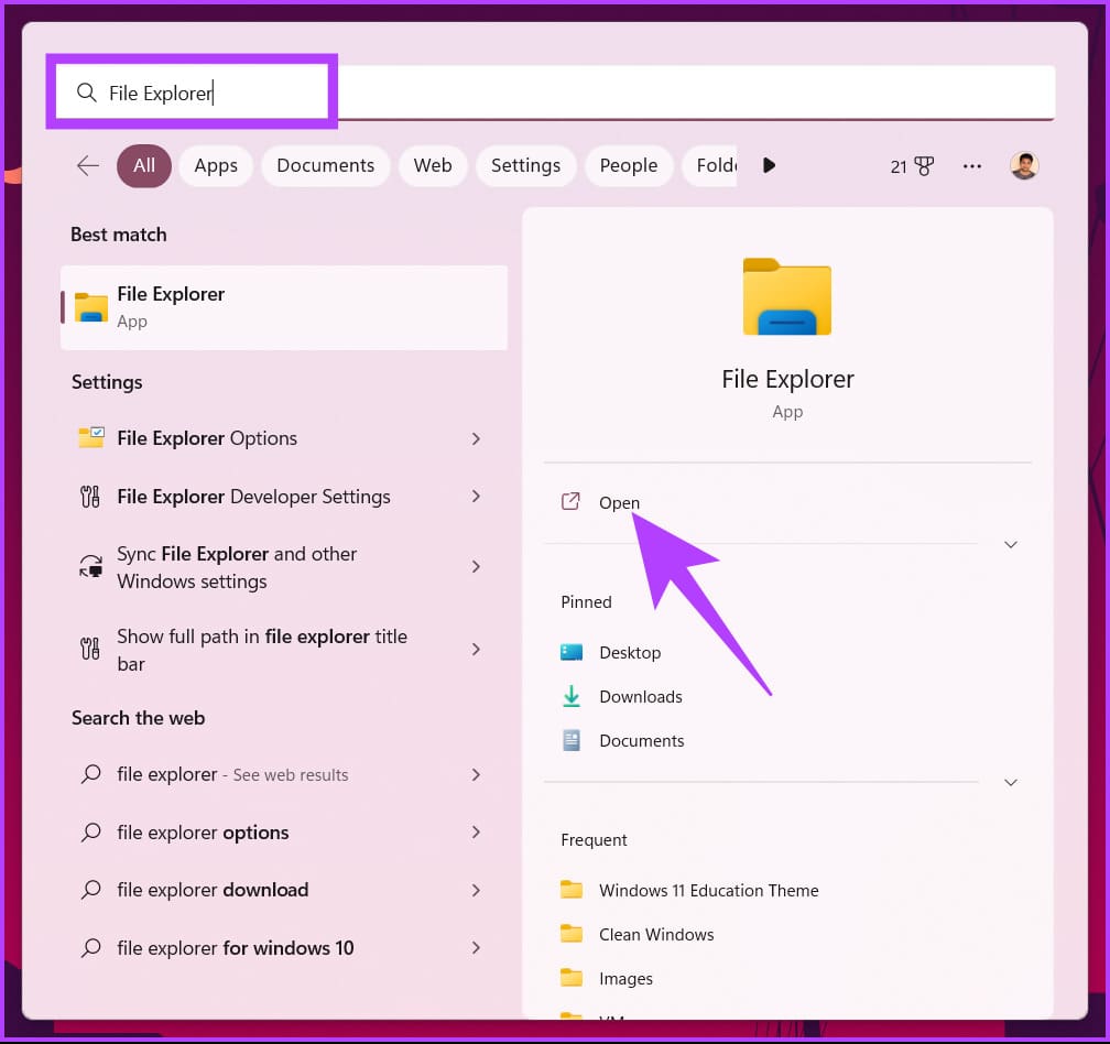 type File Explorer