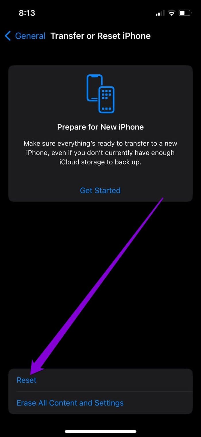 Reset i Phone