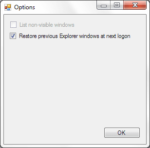 Restore Windows Explorer