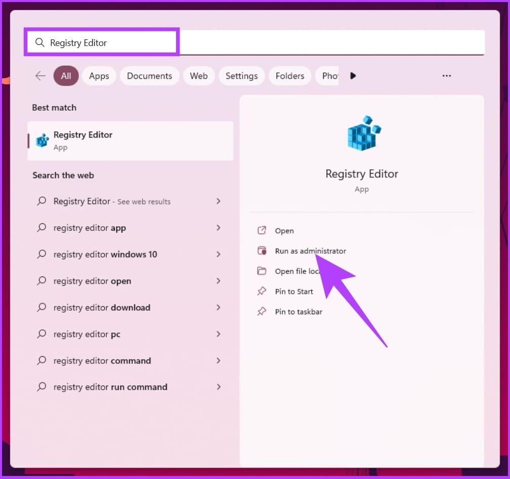 type Registry Editor