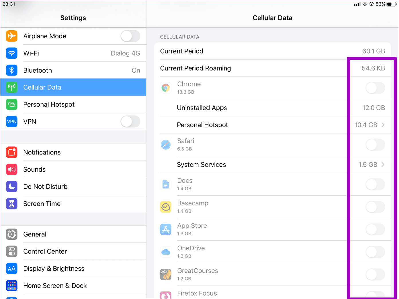 Restrict Cellular Data Iphone Ipad 11
