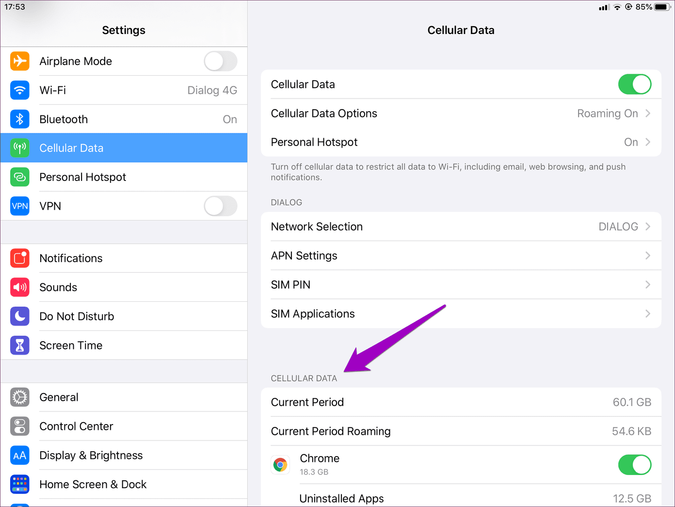 Restrict Cellular Data Iphone Ipad 6