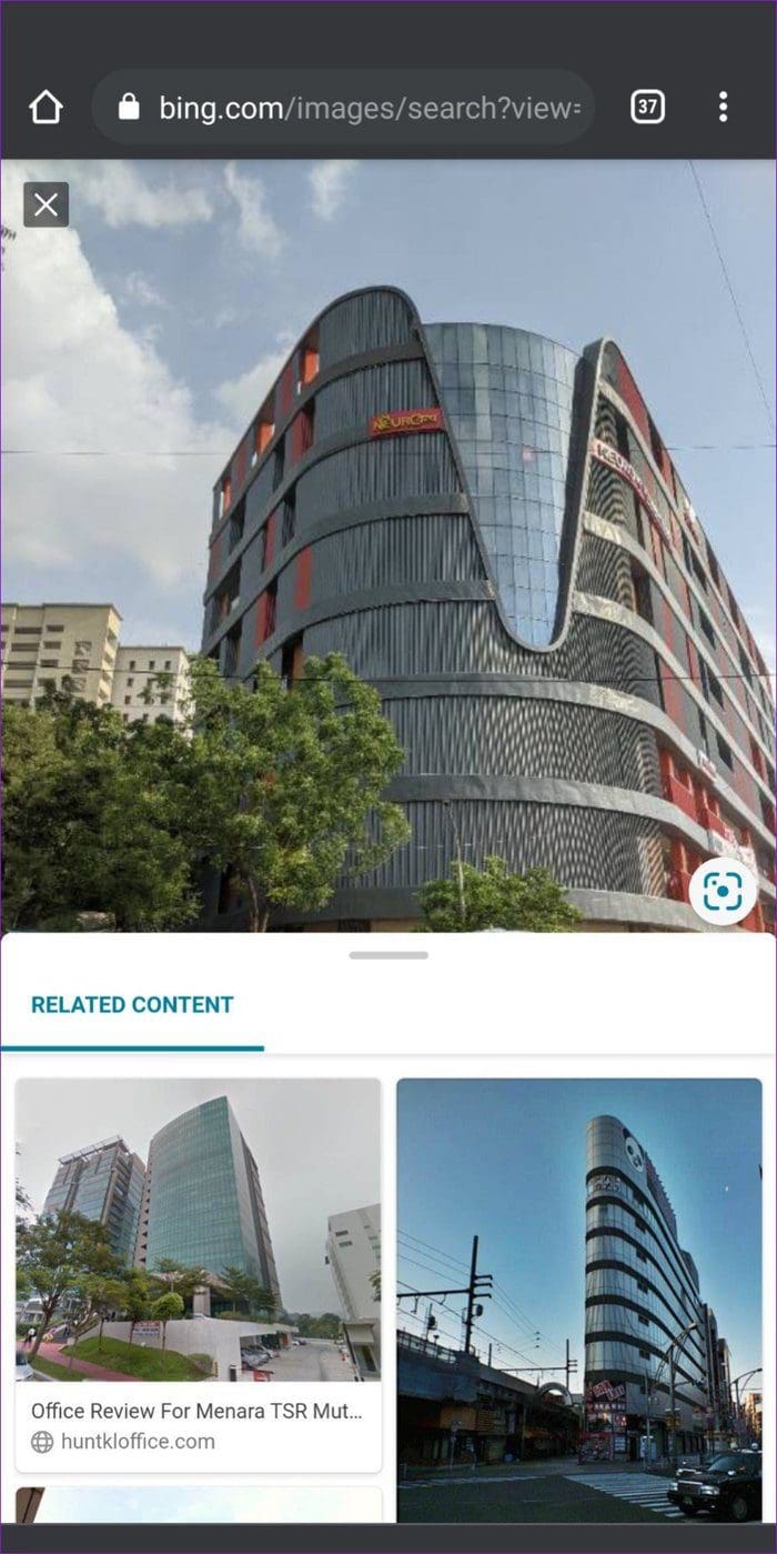 Reverse Image Search on Bing