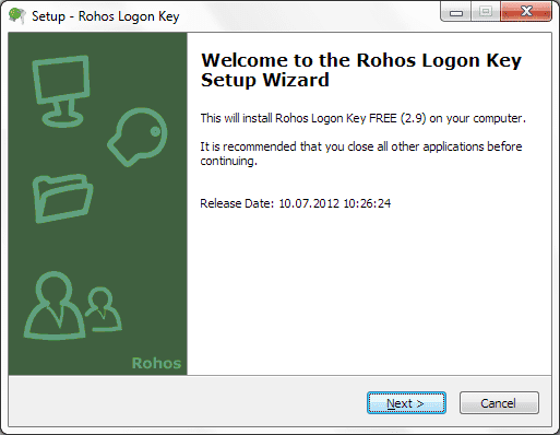 Rohos Logon Setup