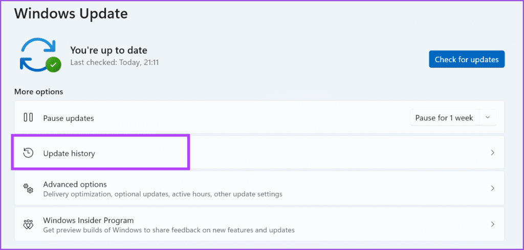 rollback Windows update 