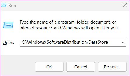 Run Dialog Box