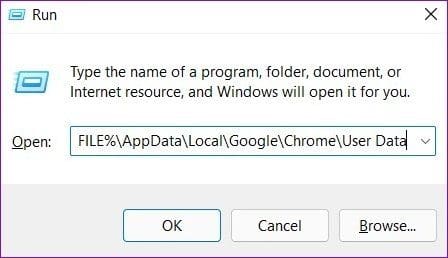 Run Dialog Box