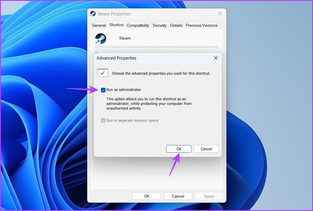 _Run as Admin option of Steam